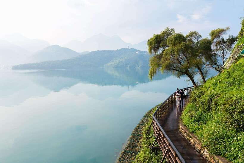 From Taipei: 1 Day Sun Moon Lake Private Tour - First Stop at Sun Moon Lake: Photo Views and a Real Walk (About 2 Hours)