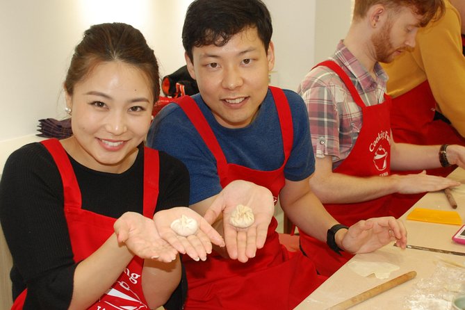 Xiao Long Bao, Chicken vermicelli with mushroom and sesame oil, Tofu strips salad, Bubble milk tea. Taiwan Traditional Delicacies Experience-A (Taipei Cooking Class) - How the Teaching Actually Feels: Dawn, Hosts, and Patient Support