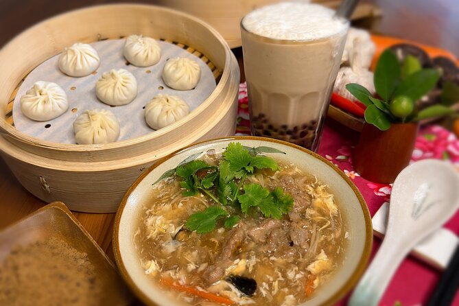 Xiao Long Bao, Pork thick soup, Bubble milk tea. Taiwan Traditional Light Meals Experience-B (Taipei Cooking Class) - Price and time: why 65 dollars can make sense here